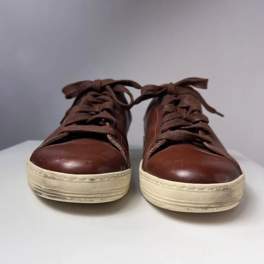 TOM FORD Men's Brown Leather Warwick Sneakers 7